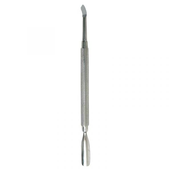 Nail Perfect Cuticle Pusher RC 526 – Divpusējs kutikulas pušeris ir dezinficējams instruments "divi vienā". Ar vienu pusi tiks atsegtas liekās kutikulas, bet ar otru, slīpējošo pusi no naga plātnītes tiks noņemta naga virsādiņa – eponihijs.