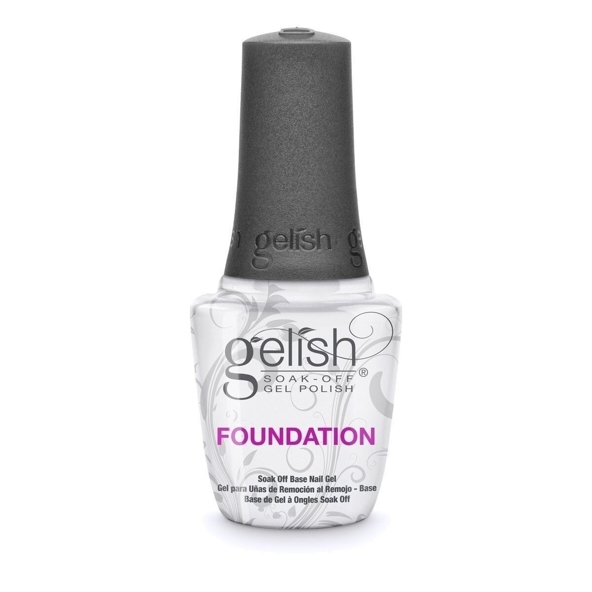 Gelish Foundation Gel – Bāze gēla nagu lakām, saķeres slānis. Veido saķeres slāni starp gēla nagu laku un dabīgo nagu, nebojājot to. Izmanto kā bāzes pārklājumu Gelish Structure Gel un Gelish gēla nagu lakām.