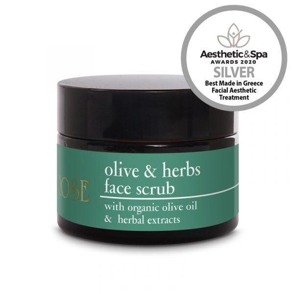 Olive & Herbs Face Scrub – Olīvu skrubis ar cukura kristāliem